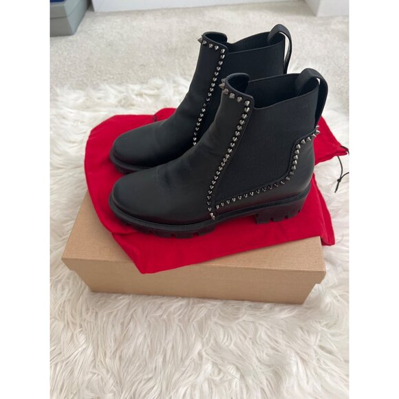 Christian Louboutin Out Lina Chelsea Ankle Boots - Picture 10 of 14